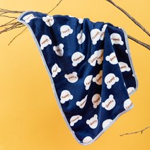 부투펫 반려동물 포그니 극세사 담요, 해피 네이비