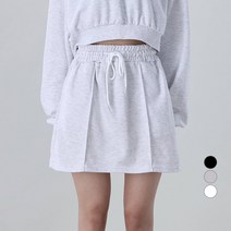어썸어라운드 여성용 핀턱 트레이닝 밴딩 미니 스커트