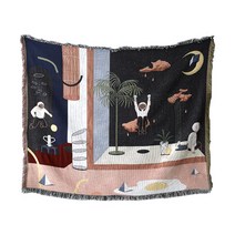 우주여행 풀커버 쇼파커버, 혼합색상