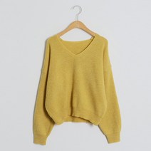 여성용 세미 크롭 울 니트