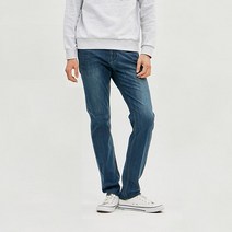 잠뱅이 남성용 코듀라 오비안밴드 올브러쉬 워싱 타이트 긴바지 IH DB AM1DIH103-DB