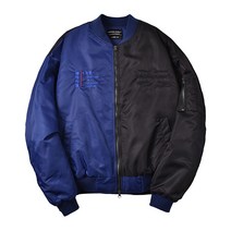 이모션플래닛 남성용 HALF 앤 HALF 라이트 패딩 MA-1