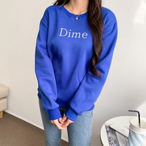 헤이진 Dime 기모 라운드 맨투맨