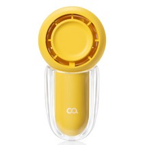오아 쁘띠팬 미니 무선 휴대용 USB 충전식 저소음 핸디 손 선풍기, OFN-052YE, 옐로우