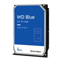 WD Blue HDD SATA3 하드디스크, WD40EZAZ, 4TB