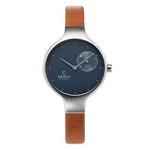 오바쿠 여성용 이엔지 가죽시계 V201LD
