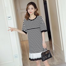 민성컴퍼니 센스맘 스트라이프 수유복 외출복 원피스