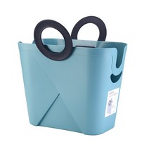 하이어데코 빨래바구니 36 x 19.5 x 36.3 cm KGW21091302, 블루, 1개