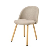 에그 인테리어 디자인 카페 식탁의자, 베이지PU, 1개