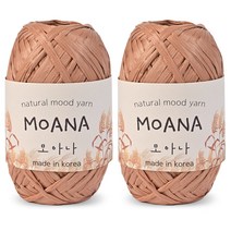 니뜨 모아나 뜨개실 40g x 2p, 105 피넛, 1개