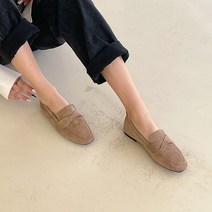 슈가펀 여성용 허슬 스웨이드 로퍼 1cm