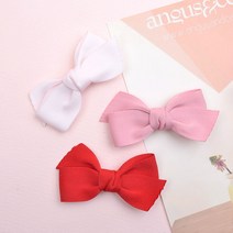 메르시밴드 유아용 메리로즈 리본 똑딱핀 3종 세트