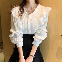 루나걸 스프링 프릴 블라우스