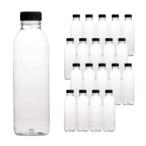 서울패키지 원형 음료 페트병 블랙캡, 500ml, 20개