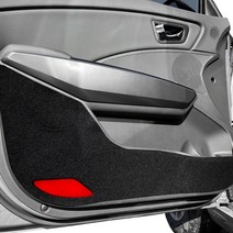 블랙라벨 차량용 도어커버 1열 2p + 2열 2p 펠트, 5시리즈, BMW, 블랙