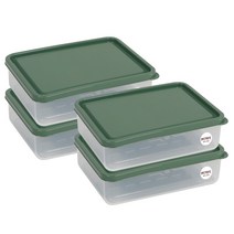 비트리 휘어지는 냉동실 정리용기 시즌2 600ml 그린, 1개입, 4개