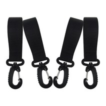 베베댑 다용도 유모차 걸이, 4개, 블랙