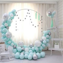 이자벨홈 생일파티 포토존 프로포즈풍선 개업식 행사 풍선세트, 블루, 1세트