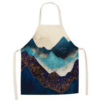 에이홉 풍경 일러스트 앞치마 68 x 55 cm, IT-13, 1개