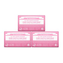 닥터브로너스 체리블라썸 퓨어 캐스틸 바 솝, 140g, 3개