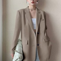 셀레네 여성용 루즈핏 캐주얼 자켓