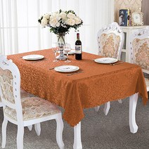 알럽홈 고급 아이비 호텔패브릭 식탁보, 브라운, 140 x 140 cm