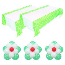 EMOKUBEE 파티용 테이블보 러블리 플라워 풍선 세트, 04, 1세트