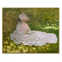 제이디아트 모네 독서하는 여인 명화 CM-07, 엣지골드