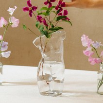 도이 인테리어 바디 유리 화병, 투명
