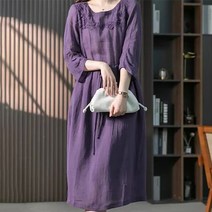 MA 7부소매 스트링 미시롱원피스