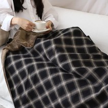 까사베르데 극세사 체크 양면 담요