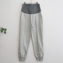 이얀 앞줄 기모 임산부 겨울 츄리닝 조거 바지