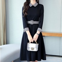 포플러앤씨 리튼 배색 원피스