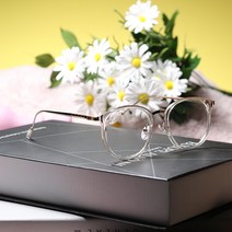 OU 블루라이트 차단 라운드 메탈 뿔테 B237