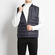 더마인드 남성용 DA지퍼시보리 패딩조끼