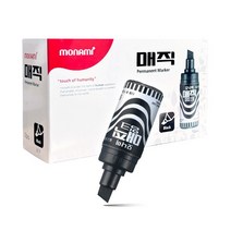 모나미 병매직 잉크 흑색 12입 1타 유성매직 매직잉크 4~8mm 둥근병