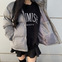 유니샵[당일발송!!최저가격!!]남여공용 유니섹스 베이직 벨벳 숏 패딩