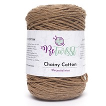 삼남뜨개실 리트위스트 체이니코튼 250g 10+1 면사 면실 혼방실 가방실 사계절실, ReTwisst Chainy Cotton, 36 카라멜브라운