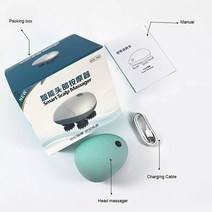 전기 두피 헤드 마사지 masajeador electrico relax antistress body massage saude masajes masazer 편두통 치료 마사지, 협력사, 상자로 마사지