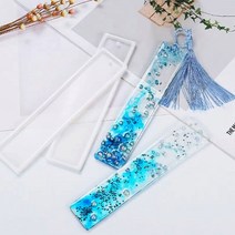 레진아트 공예 북마크 책갈피 만들기 실리콘 몰드, 직사각 대