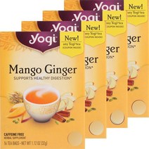 요기티 망고 진저 카페인 프리, 64개입, 2g