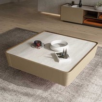 거실 사각테이블 쇼파 좌식 커피 테이블 부부테이블, 커피 130x70cm 안장가죽