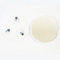 라베끄 국내산 욕실 화장용 면도용 흡착식 3배 확대거울(중) 여성 확대경 손거울 친구선물 아빠선물 Shaving suction magnifier, 1개, 화이트(white)