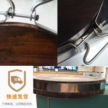 RONGYUAN 도마 304 스테인리스강 테두리 도마 철제 테두리 포장 테두리 도마 테두리 강철 코일 도마 분열 방지 철 스텐도마, 지름 50cm
