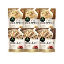 비비고 소고기죽 x 3p + 누룽지 닭백숙죽 x 3p 세트, 9세트