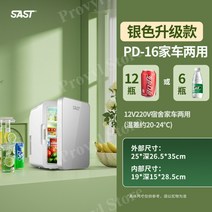 프로빌 화장품 냉장고 무소음 미니 가정용 음료수 소형 냉장고, PD-16 Glacier Silver Glas