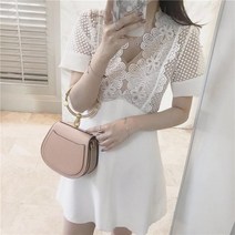 희니 여름비치 휴양지 신혼여행 화이트 백오픈 원피스