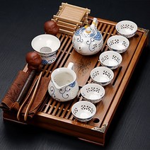 Old Wangge 중국 전통 자사호 도자기 다도세트 다기세트 효리네 민박, 5.문양다기 연갈색, 1개