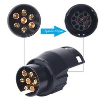 캠핑카 카라반 캐라반 견인 소켓 부품 앰프 황동 플러그 towbar 1pcs 7pin 13pin 뉴, 없음
