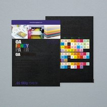f20 13315 두성 OA팬시페이퍼 A4 180g R25 검정 15매 1개, 상세페이지 참조, 상세페이지 참조